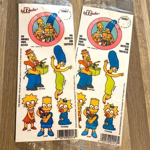 The simpsons vintage stickers Nostalgia 90s USA real vintage cartoon stickers - Picture 5 of 5